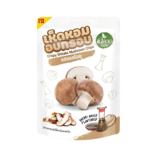 Хрустящие чипсы из грибов шиитаке Aree Farm со вкусом соевого соуса, 25 г