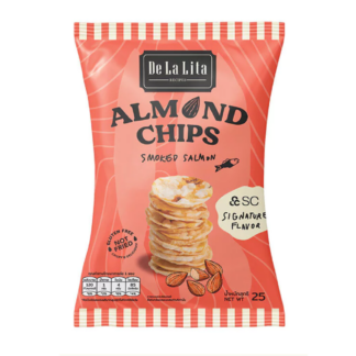 Миндальные чипсы De La Lita Almond Chips со вкусом копчёного лосося, 25 г