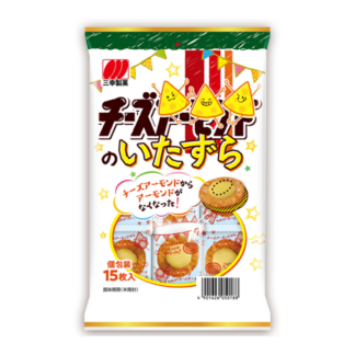 Рисовые крекеры сэмбэй Sanko с сыром Cheese no Itazura
