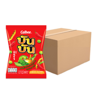 Снек из зелёного горошка Bun Bun со вкусом острого чили, 60 г, набор 24 шт.