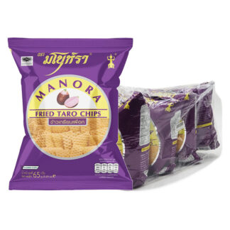 Жареные крекеры Manora со вкусом таро, 65 г, набор 4 шт.