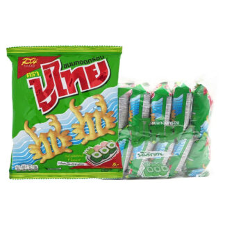 Хрустящий снек Pu Thai со вкусом водорослей нори, 12 г, набор 12 шт.