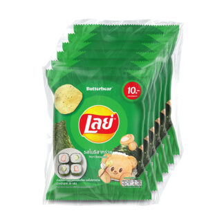 Картофельные чипсы Lay's Classic со вкусом водорослей нори, 25 г, набор 6 шт.