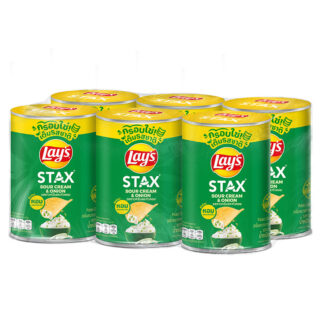 Картофельные чипсы Lay's Stax со вкусом сметаны и лука, 42 г, набор 6 шт.