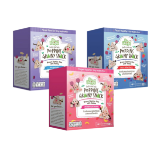 Органические злаковые пуффы Be Delight Poppins Grainy из жасминового риса с киноа, ассорти 3 вкуса, 32 г, набор 3 шт.