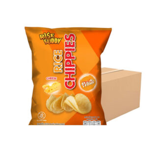 Запечённые рисовые чипсы Rise Buddy Rice Chippies со вкусом сыра, набор 24 шт.