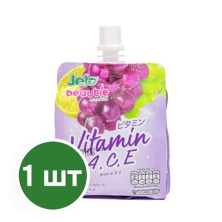 Питьевое желе Jele Beautie со вкусом винограда с витаминами A, C, E и группы B, 150 г