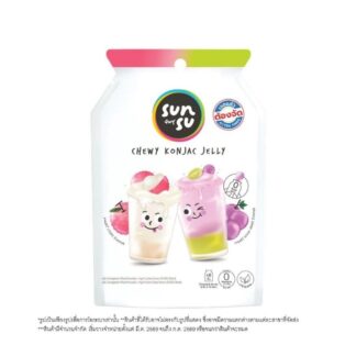 Желе Sunsu со вкусом йогурта, личи и винограда кёхо, 96 г (Sunsu Yogurt Lychee + Kyoho Grape Jelly 96g)