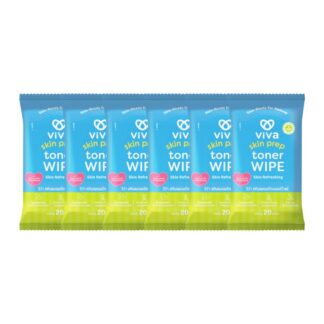 Тонер-салфетки Viva Skin Prep Toner Wipe Skin Refreshing, 20 шт. (VIVA Skin Prep Toner Wipe Skin Refreshing 20 sheets)