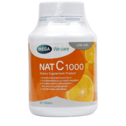 Витамин C Mega We Care Nat-C 1000 мг, 60 таблеток (Mega We Care Nat-C 1000 mg 60 tablets)