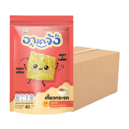 Хрустящие вонтоны Akejang со вкусом том ям, 40 г, набор 24 шт. (AKEJANG Crispy Wonton Tom Yum 40g x24)
