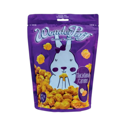 Попкорн Wonderpuff Gourmet в карамели с макадамией, 198 г (WONDERPUFF Gourmet Popcorn Macadamia Caramel 198g)