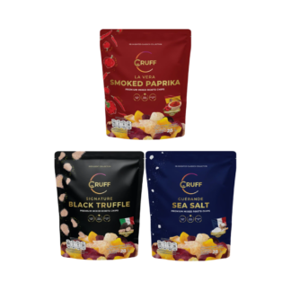 Чипсы из корнеплодов Cruff, набор «Вкусы Европы», ассорти, 28 г, набор 3 шт.
