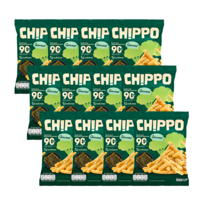 Запечённые чипсы Chippo от De La Lita со вкусом морских водорослей, 20 г, набор 12 шт. (CHIPPO by De La Lita Baked Chips Seaweed 20g x12)
