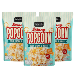 Попкорн De La Lita Skinny Popcorn, 30 г, набор 3 шт. (DE LA LITA Skinny Popcorn 30g x3)