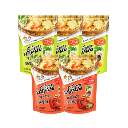 Хрустящие жареные грибы Hedthodnanode, ассорти вкусов, 60 г, набор 5 шт. (HEDTHODNANODE Crispy Fried Mushrooms Assorted 60g x5)