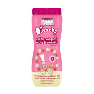 Злаковые пуффы Peachy с клубникой