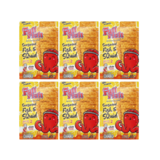 Запечённые рыбные пластинки Fullfish с оригинальным вкусом, 40 г, набор 6 шт. (FULLFISH Seasoned Baked Fish Sheet Original 40g x6)