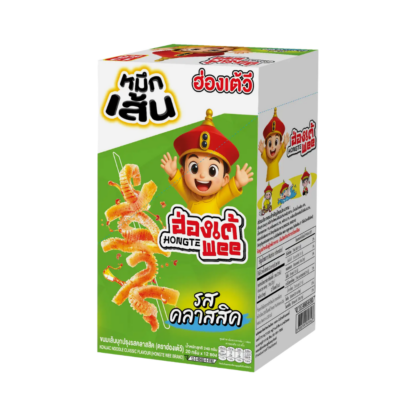 Снек из конняку Hongtewee «Кальмаровая лапша» классический вкус, 20 г, набор 12 шт. (HONGTEWEE Konjac Noodle Classic Flavour 20g x12)