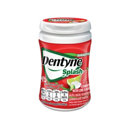 Жевательная резинка Dentyne Splash Клубника и лайм в банке без сахара, 45,6 г (Dentyne Splash Sugar Free Strawberry Lime Bottle)