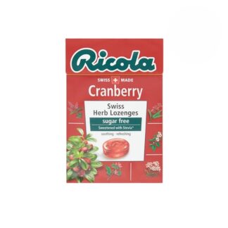 Леденцы Ricola «Клюква» без сахара, 40 г (Ricola Sugar Free Cranberry Candy 40g)