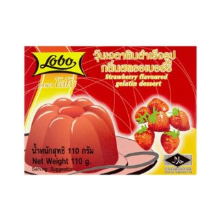 Десерт из клубники - желе Lobo 110 грамм (Strawberry dessert - Lobo jelly 110 grams)