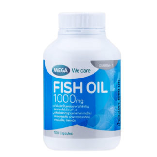 Рыбий жир Mega We Care Fish Oil 1000 мг, 100 капсул (Mega We Care Fish Oil 1000 mg 100 capsules)