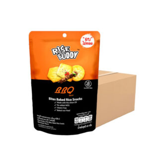 Рисовые чипсы Rise Buddy со вкусом барбекю, 60 г, набор 24 шт. (RISE BUDDY Rice Chippies BBQ 60g x24)