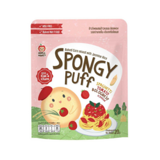 Воздушные снеки Apple Monkey из кукурузы и жасминового риса со вкусом спагетти болоньезе, 15 г (APPLE MONKEY Corn & Jasmine Rice Puffs Spaghetti Bolognese 15g)