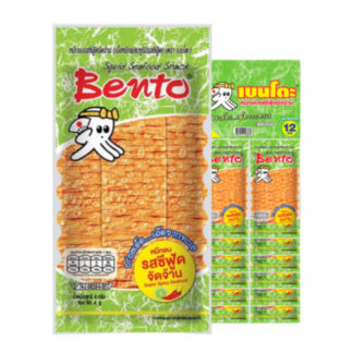 Снек из кальмара Bento со вкусом острых морепродуктов, 4 г, набор 12 шт.