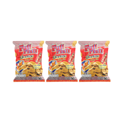 Хрустящая рыбка Fullfish со вкусом барбекю, 50 г, набор 3 шт. (FULLFISH Crispy Fish BBQ 50g x3)