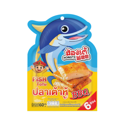 Снек из соевого белка Hongtewee «Тофу-рыбка» со вкусом барбекю, 10 г, набор 6 шт. (HONGTEWEE Tofu Fish BBQ Flavour 10g x6)