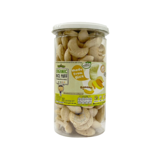 Детские рисовые пуффы с овощами Begin Baby со вкусом тайского банана, в банке (BEGIN BABY Rice Puff Thai Banana Jar)