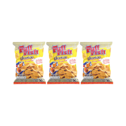 Хрустящая рыбка Fullfish с оригинальным вкусом, 50 г, набор 3 шт. (FULLFISH Crispy Fish Original 50g x3)