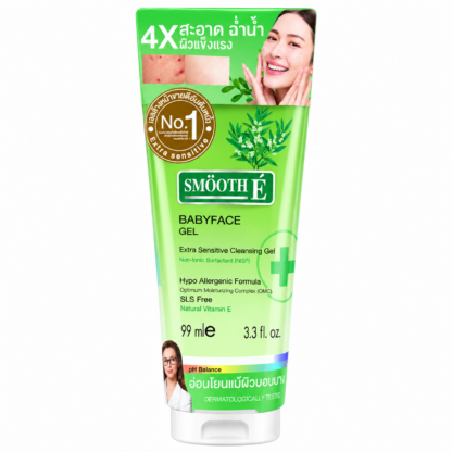 Гель для умывания Smooth E Baby Face Gel Extra Sensitive, 99 мл (Smooth E Baby Face Gel 3.3 oz 99 ml)