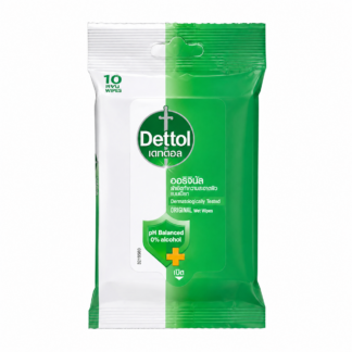 Влажные антибактериальные салфетки Dettol Original, 10 шт.