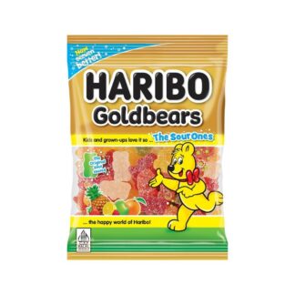 Кислый жевательный мармелад Haribo «Золотые мишки» Sour, 80 г (Haribo Goldbears Sour 80 g)