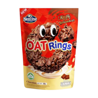 Овсяные колечки Nezline Oat Rings со вкусом шоколада, 60 г