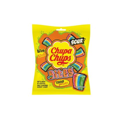 Кислые жевательные конфеты Chupa Chups Sour Bites, 80 г (Chupa Chups Sour Bites 80 g)