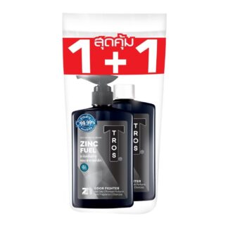 Крем для душа мужской Tros Zinc Fuel Deo с углём, 450 мл, набор 2 шт. (Tros Zinc Fuel Deo Shower Cream 450 ml x2)