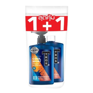 Крем для душа мужской Tros Cool Sport Deo охлаждающий, 450 мл, набор 2 шт. (Tros Cool Sport Deo Shower Cream 450 ml x2)