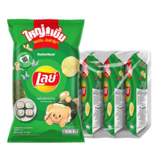 Картофельные чипсы Lay's Classic со вкусом водорослей нори, 75 г, набор 4 шт.