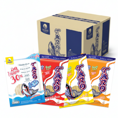 Рыбный снек Taro, ассорти вкусов, 50 г, набор 24 шт. (TARO Fish Snack Mix Box 50g x24)