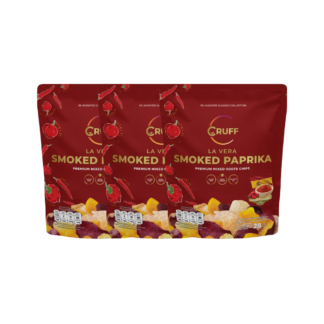 Чипсы из разноцветного картофеля Cruff со вкусом копчёной паприки Ла Вера, 28 г, набор 3 шт.