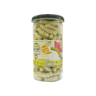 Рисовые пуффы Begin Baby с овощами со вкусом авокадо, в банке (BEGIN BABY Rice Puff Avocado Jar)