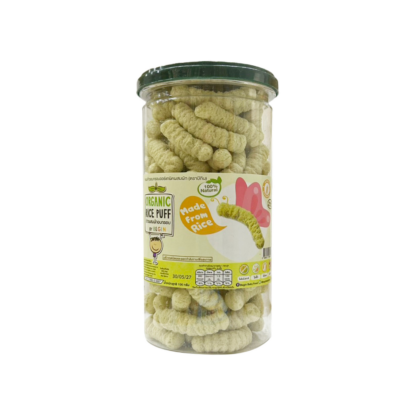 Рисовые пуффы Begin Baby с овощами со вкусом авокадо, в банке (BEGIN BABY Rice Puff Avocado Jar)