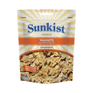Грецкие орехи Sunkist Premium сухой обжарки, слабосолёные, 300 г