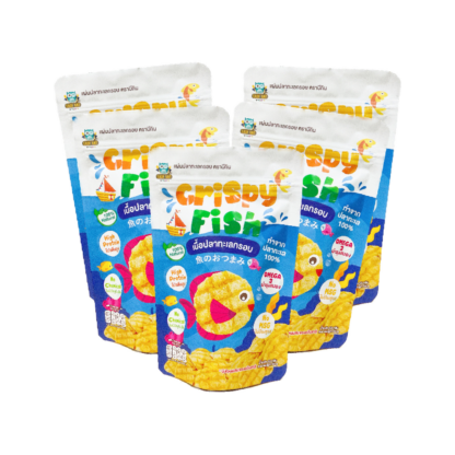 Хрустящие хлопья из морской рыбы Begin Baby, 55 г, набор 5 шт. (BEGIN BABY Crispy Sea Fish Flakes 55g x5)