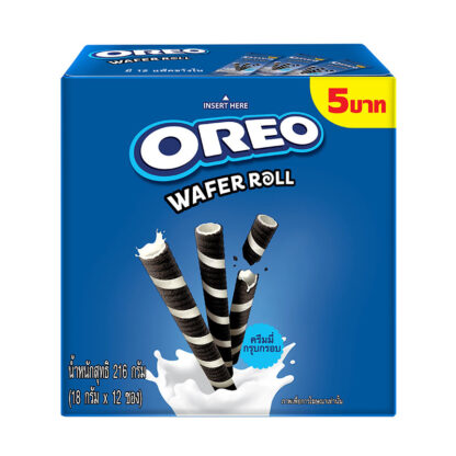 Вафли Oreo с ванильным кремом, 18 г, набор 12 шт. (OREO Wafer Vanilla 18g x12)