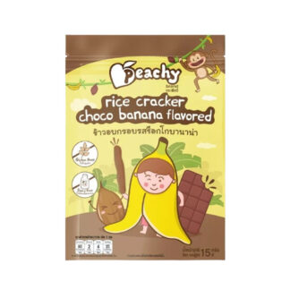 Хрустящие рисовые снеки Peachy со вкусом шоколада и банана